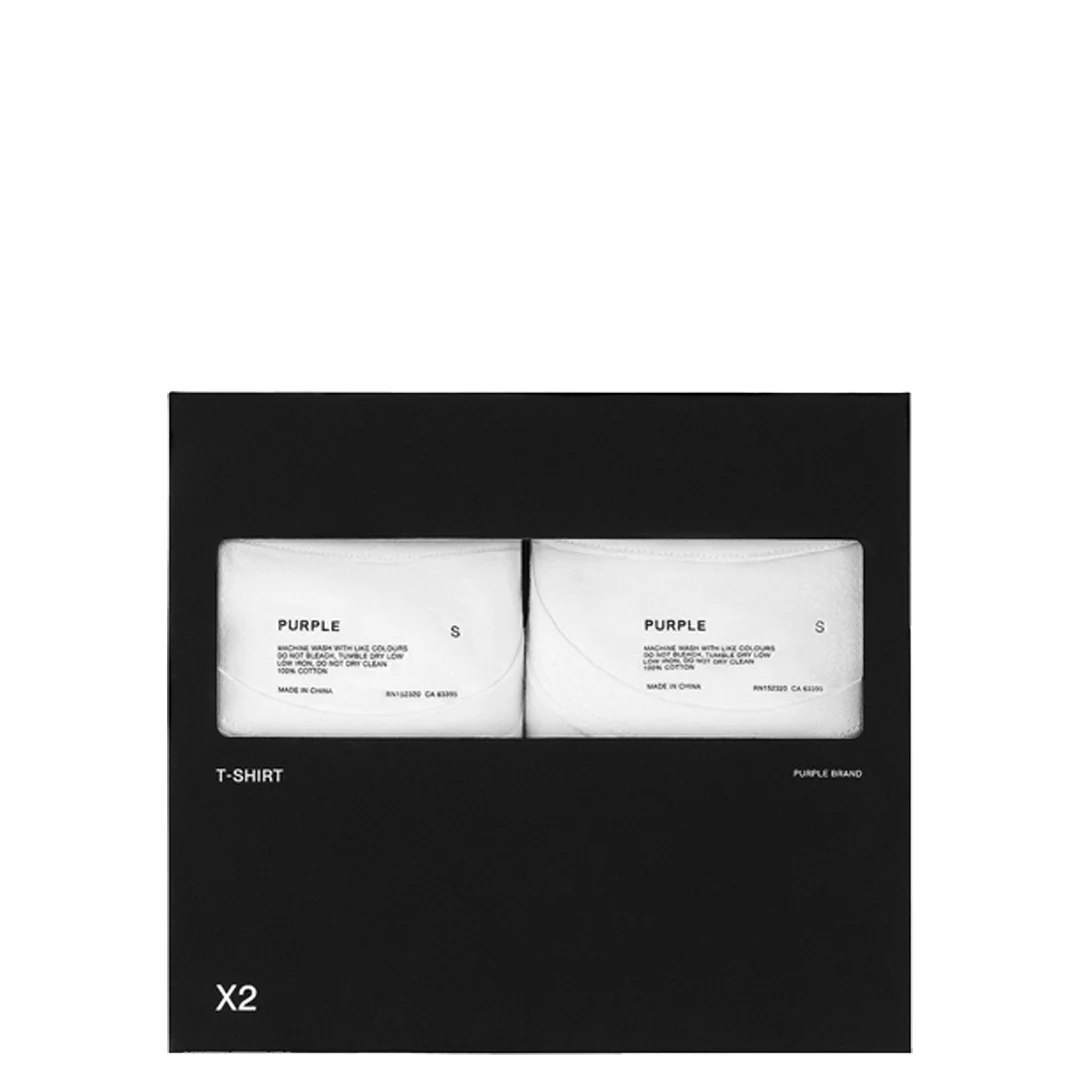 2 PACK JERSEY SHORT SLEEVE TEE WHITE