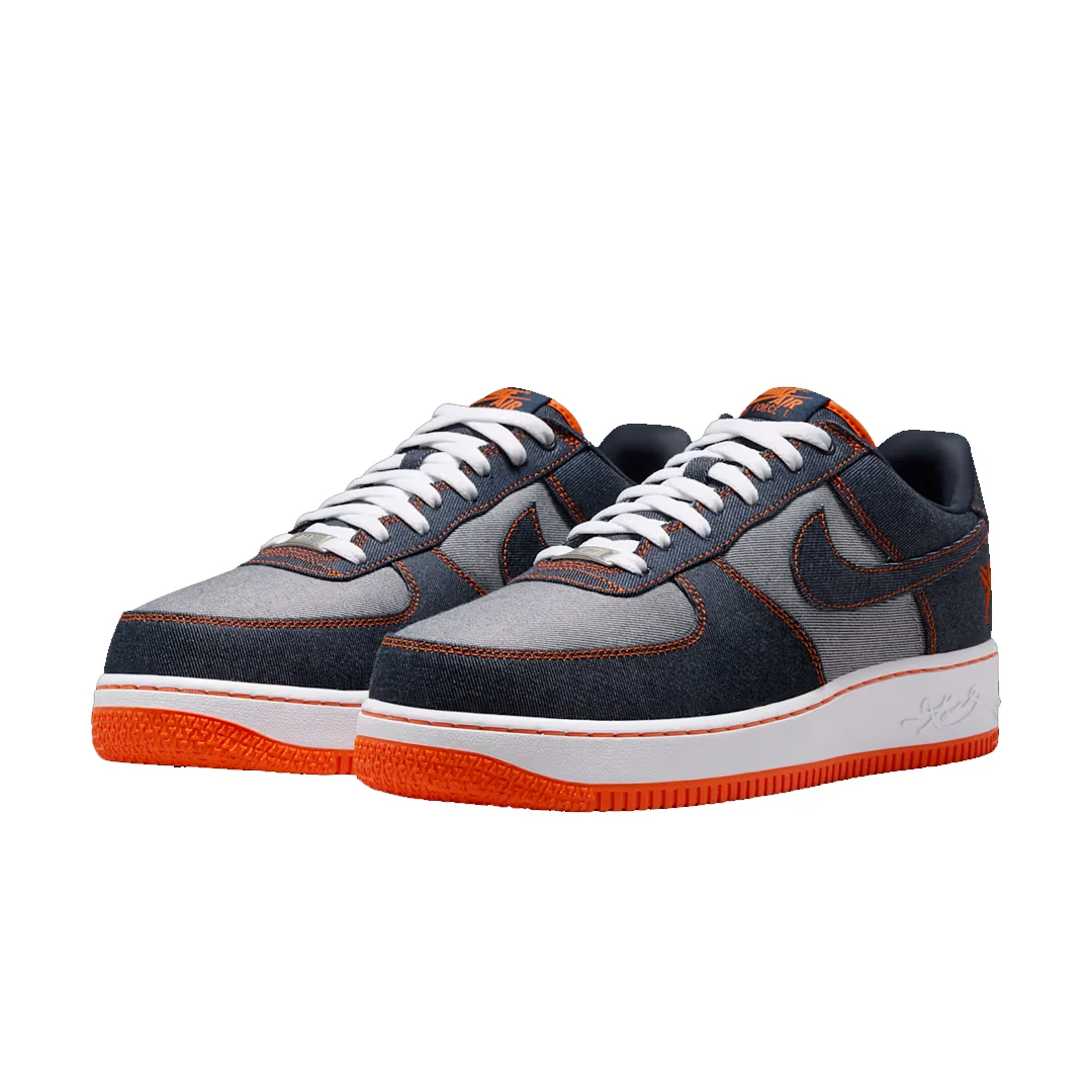 AIR FORCE 1 LOW PROTRO OBSIDIAN/SAFETY ORANGE "DENIM" - Image 4