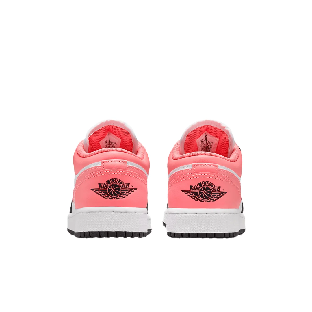 AIR JORDAN 1 LOW GS BLACK WHITE PINK - Image 3