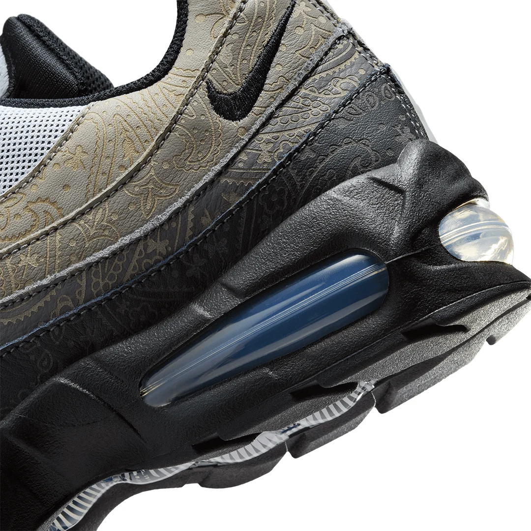 AIR MAX 95 BIG BUBBLE LEATHER WHITE/BLACK - Image 5
