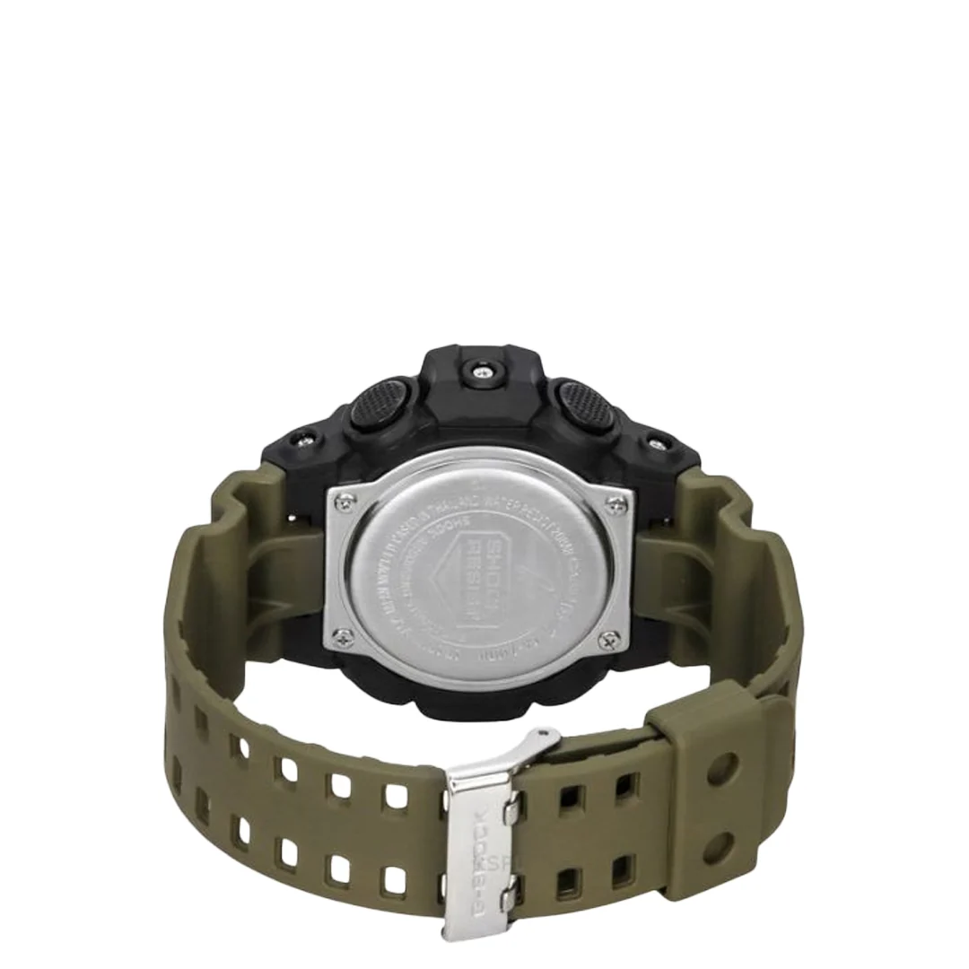 ANALOG DIGITAL RESIN STRAP BLACK DIAL QUARTZ MEN'S WATCH GA-710TU-1A3 - Image 2