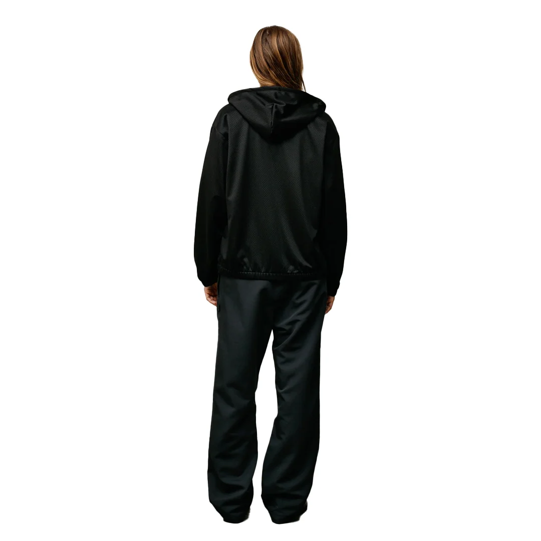 ATHLETIC MESH ZIP HOODIE BLACK - Image 5