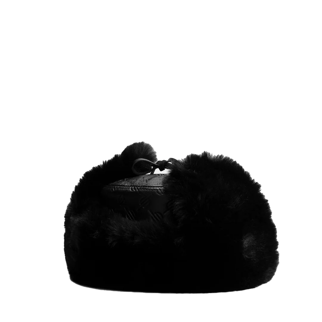 BLACK MONOGRAMED CHAPKA HAT - Image 2
