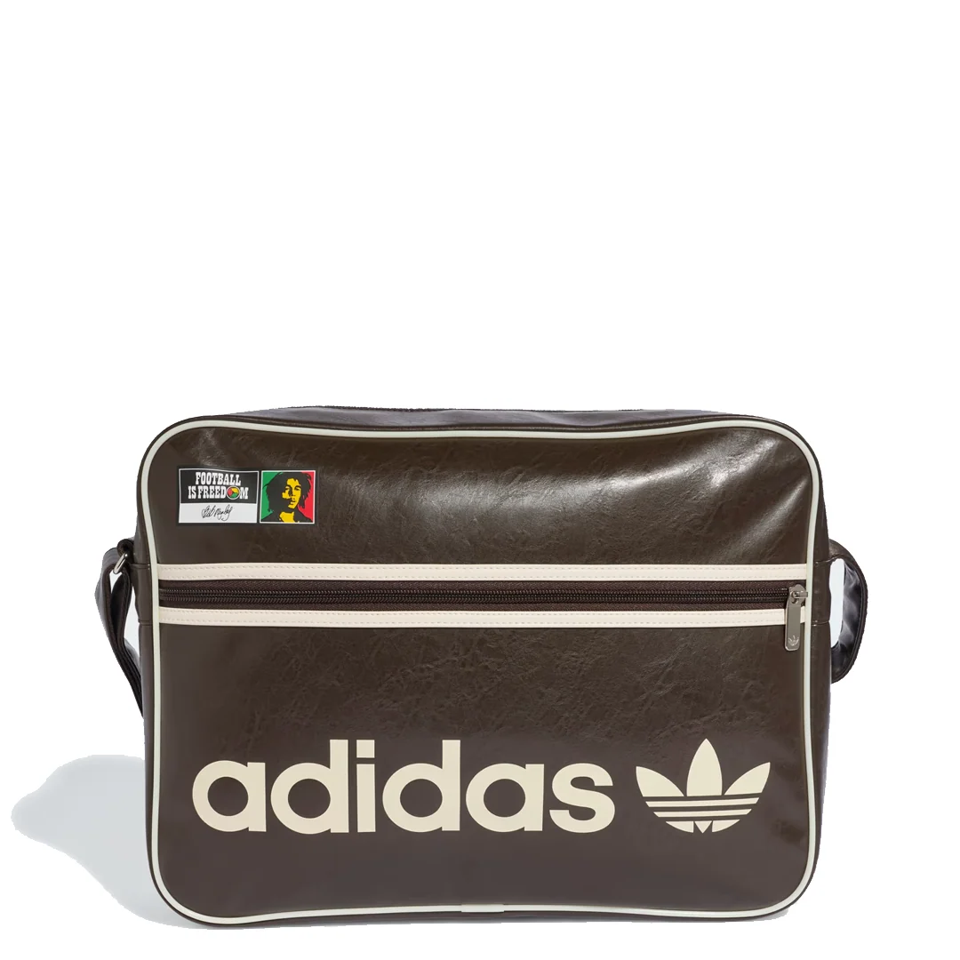 BOB MARLEY AIRLINER SHOULDER BAG DARK BROWN