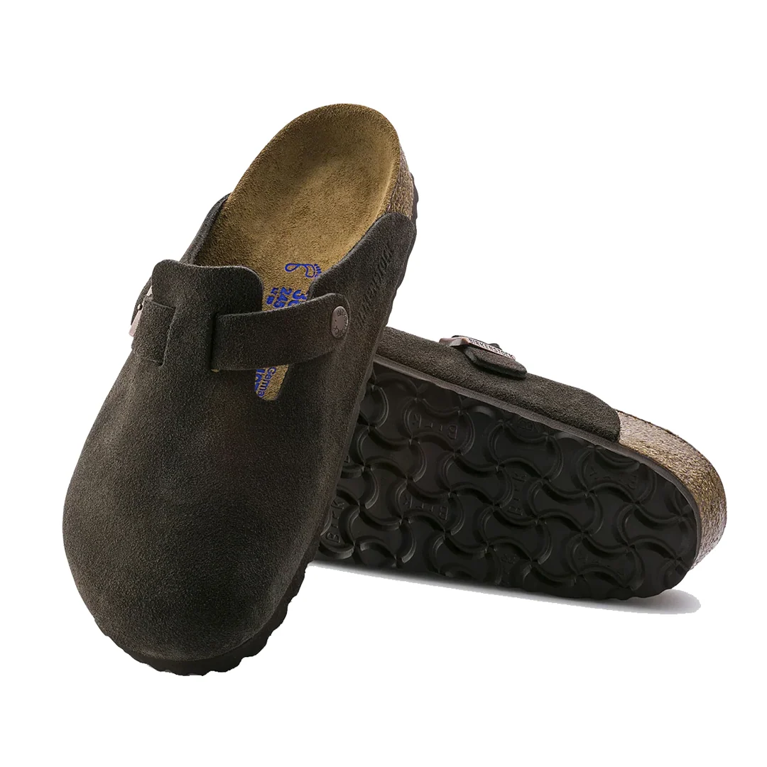 BOSTON SOFT FOOTBED SUEDE LEATHER - MOCHA - Image 3