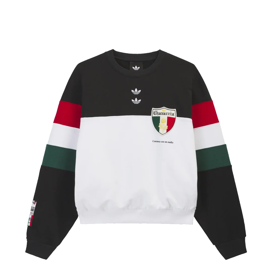 CHAVARRIA FLEECE CREWNECK SWEATSHIRT BLACK - Image 3