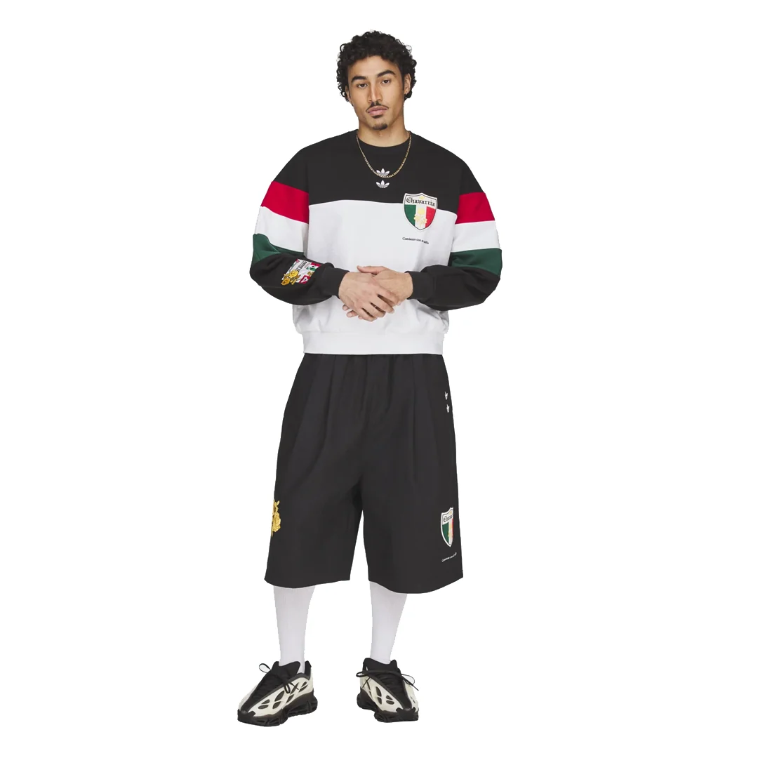 CHAVARRIA FLEECE CREWNECK SWEATSHIRT BLACK - Image 5
