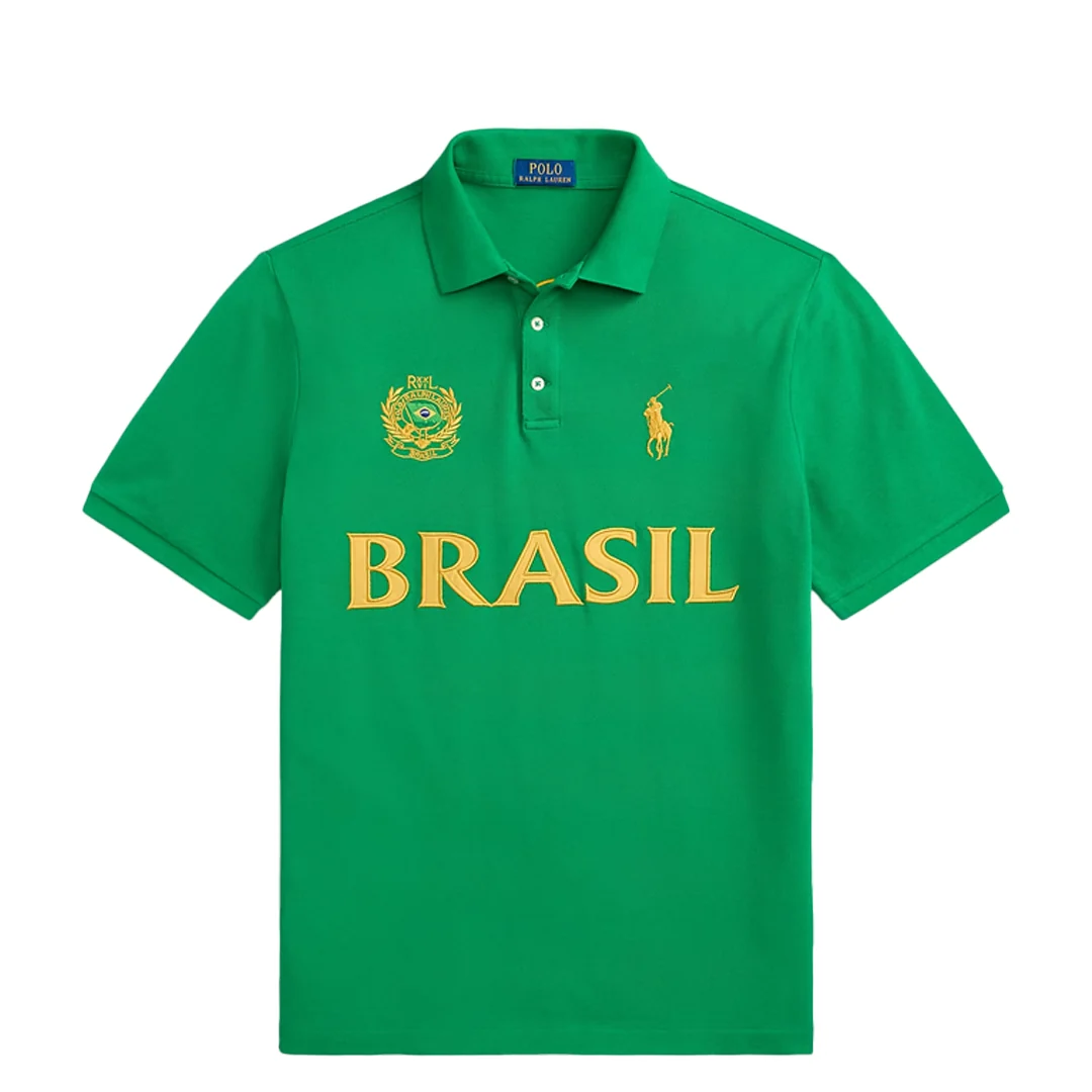 CLASSIC FIT BRASIL POLO SHIRT GREEN
