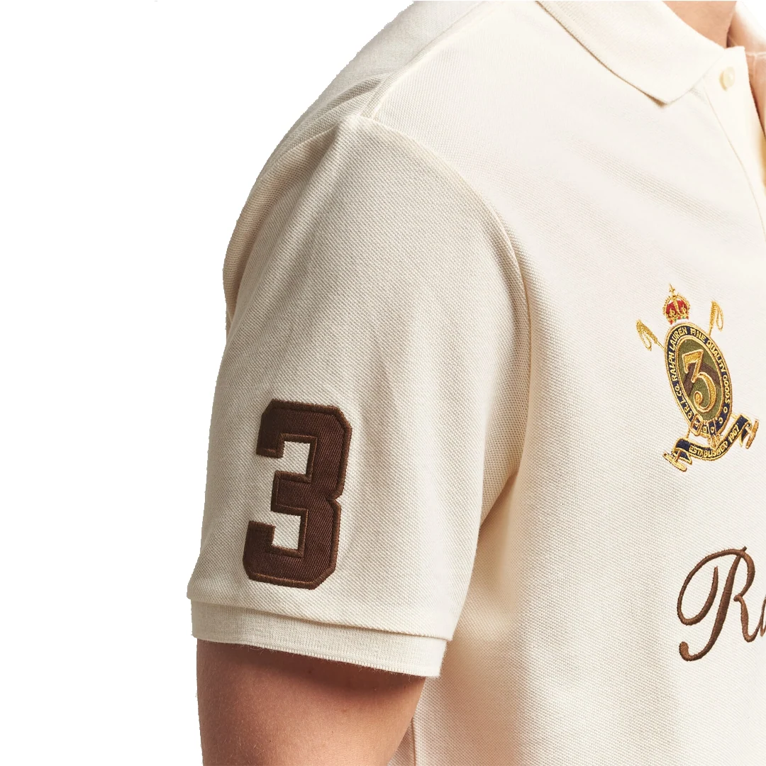 CLASSIC FIT TEAM POLO BEIGE - Image 2