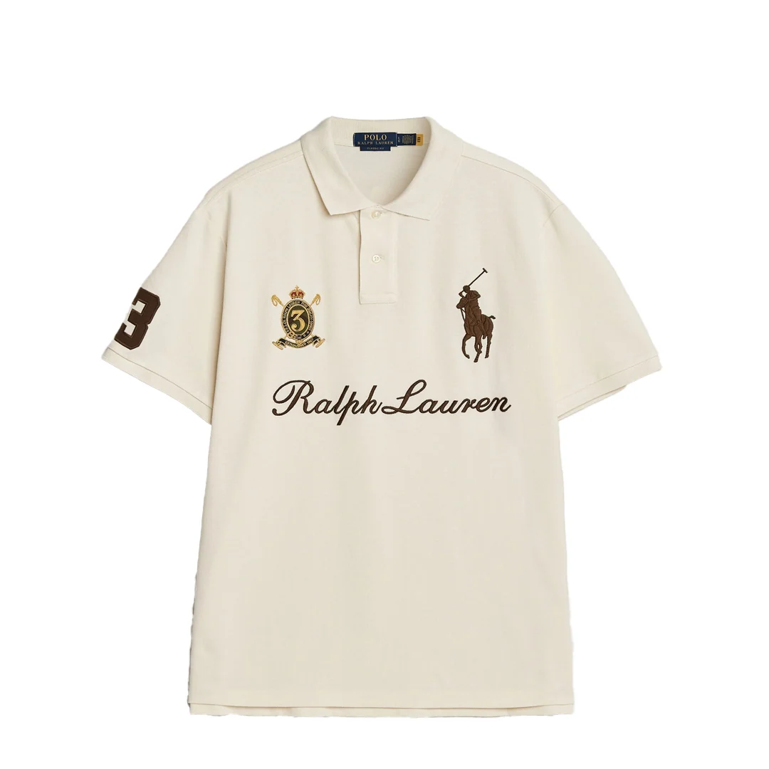 CLASSIC FIT TEAM POLO BEIGE - Image 3