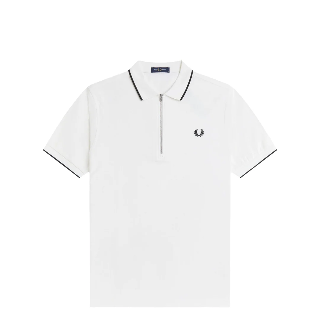 CREPE PIQUE POLO SHIRT SNOW WHITE - Image 2