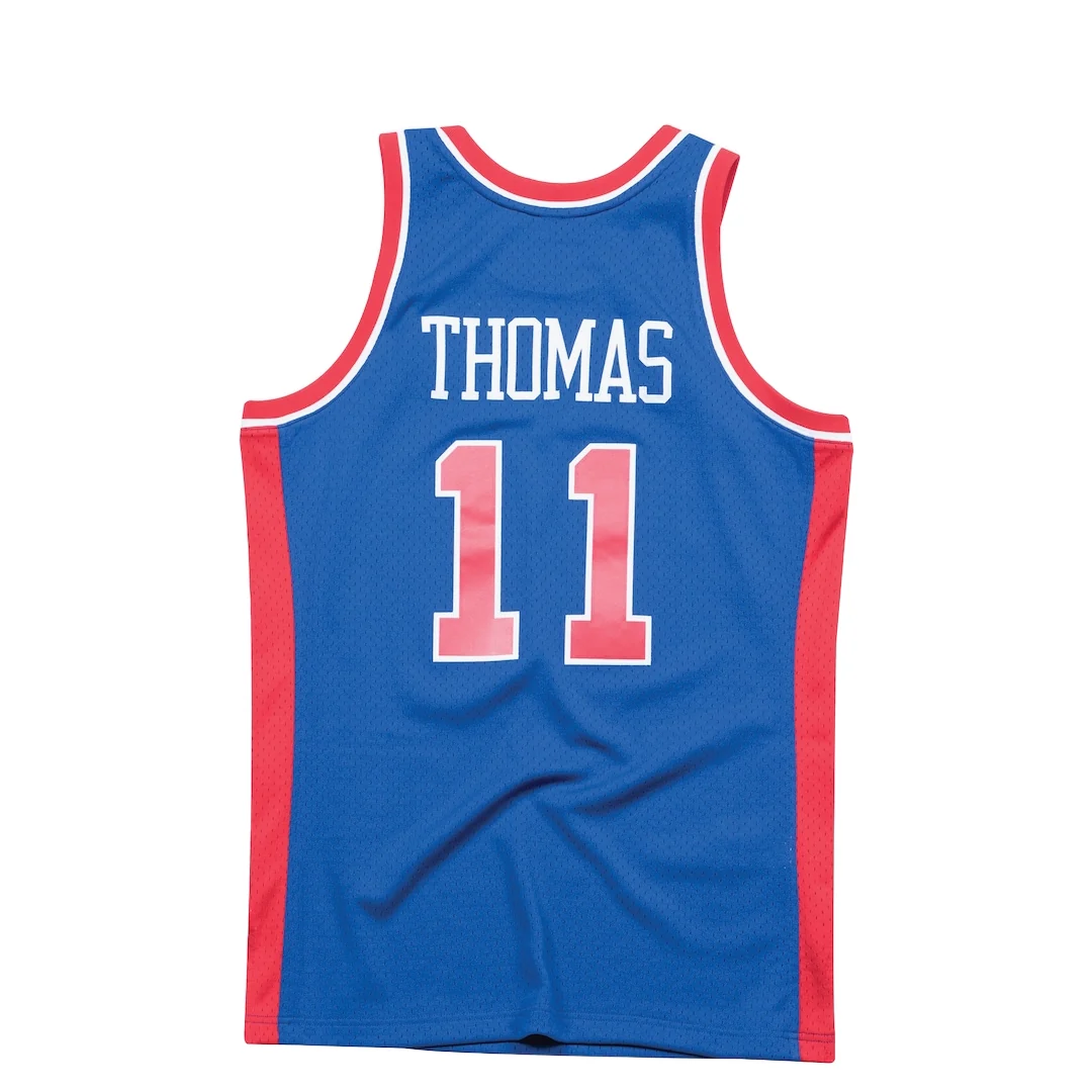 DETROIT PISTONES 88/89 ISIAH THOMAS #11 BLUE JERYSEY - Image 2