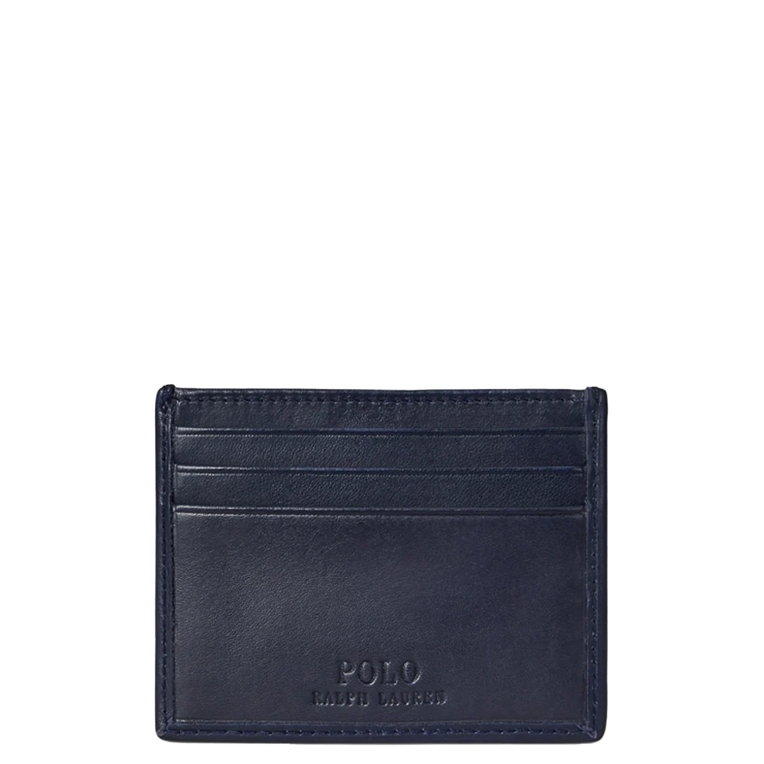 EMBROIDERED BEAR LEATHER CARD HOLDER - Image 2