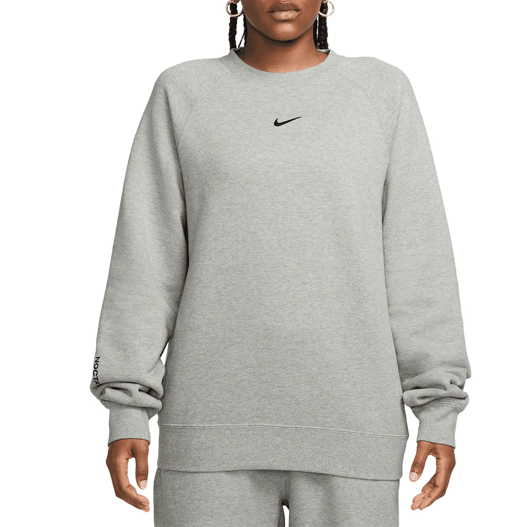 FLEECE CREWNECK DARK GREY HEATHER - Image 3