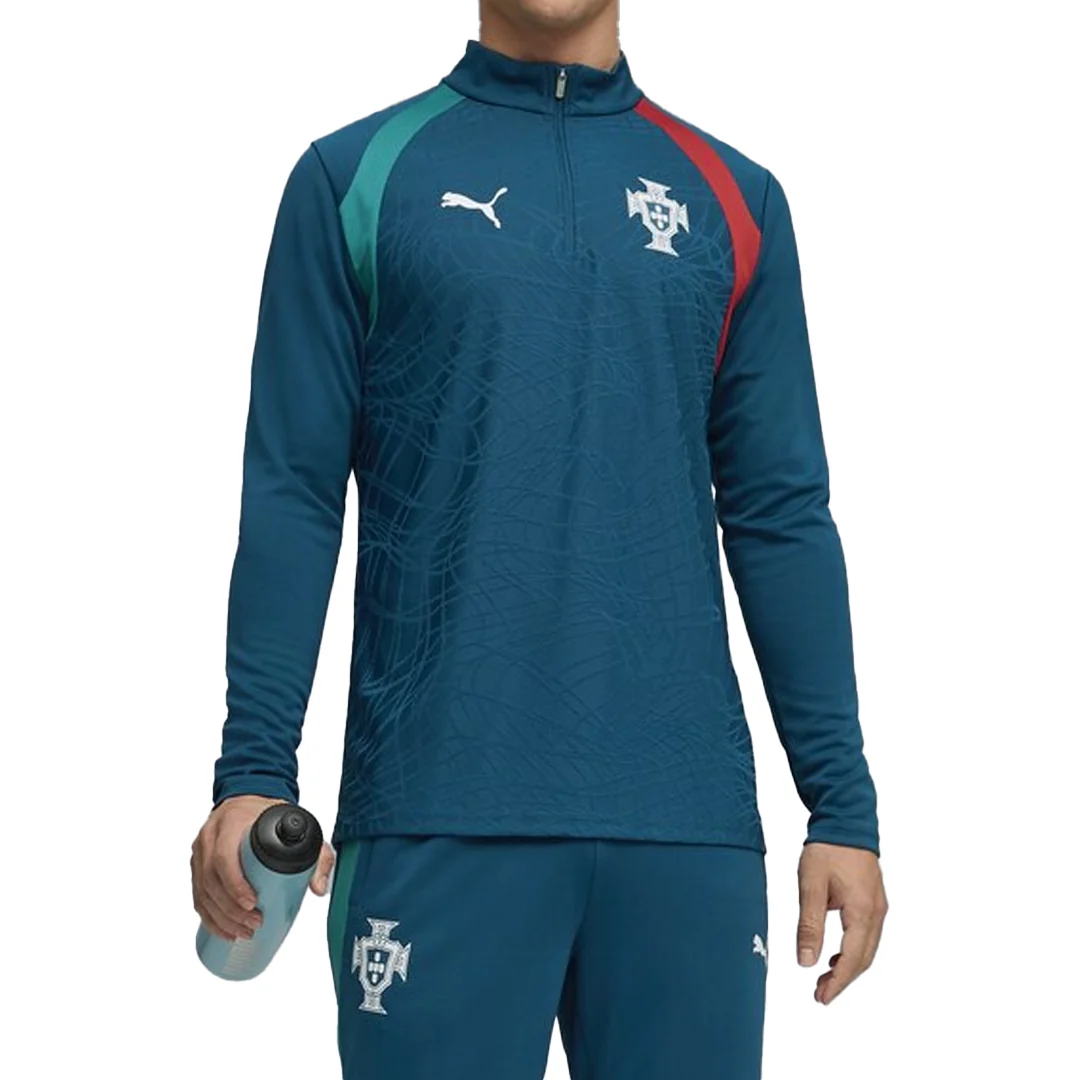 FPF TRAINING 1/4 ZIP TOP PORTUGAL OCEAN TROPIC - Image 3