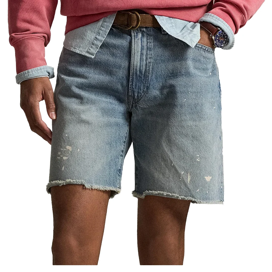 FRAYED DETAIL JEAN SHORTS - Image 2