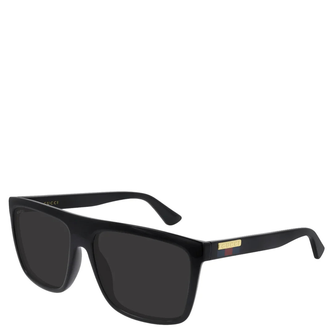 GG0748S-001 MEN'S BLACK & GREY SUNGLASSES