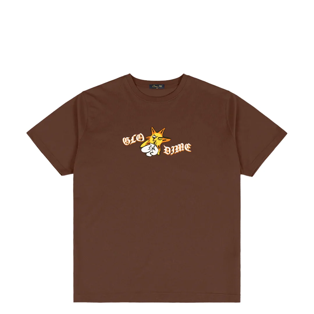 GLO DIME SUN T-SHIRT DARK BROWN