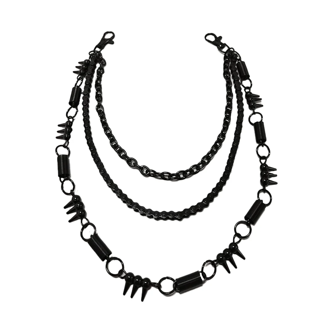 GRUNGE BIKE-CHAIN DETAIL BLACK