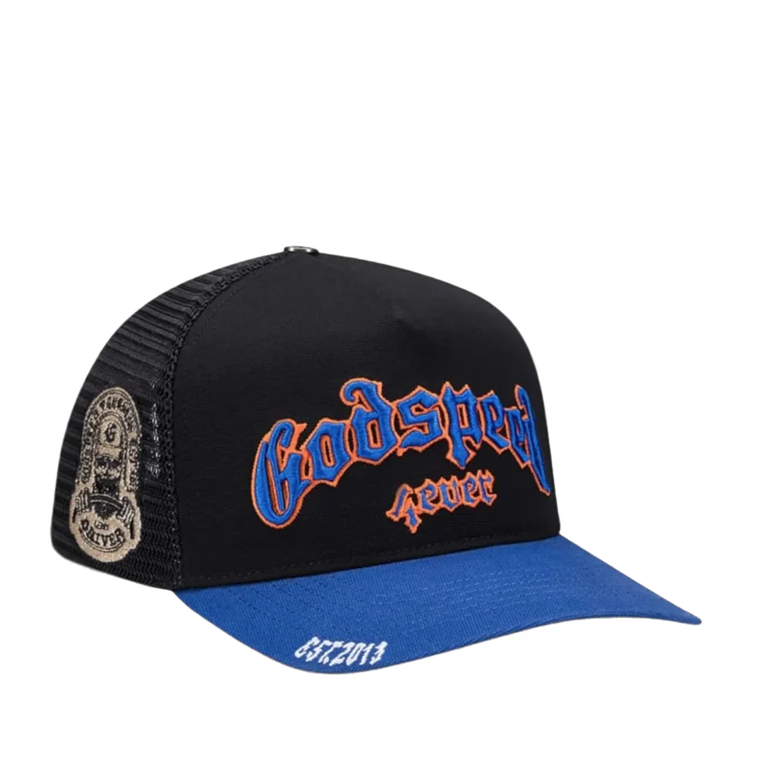 GS FOREVER TRUCKER HAT BLACK / BLUE / ORANGE - Image 2