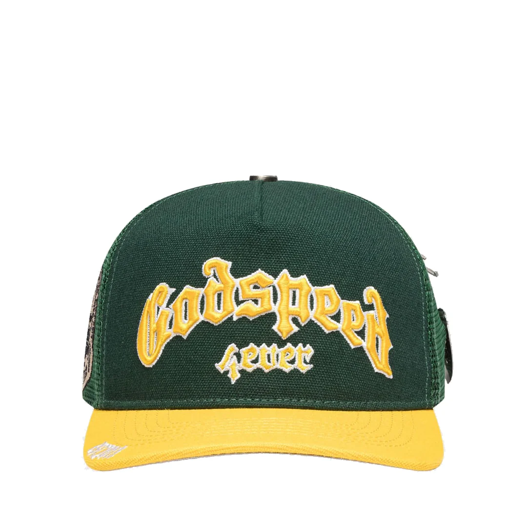 GS FOREVER TRUCKER HAT GREEN / YELLOW