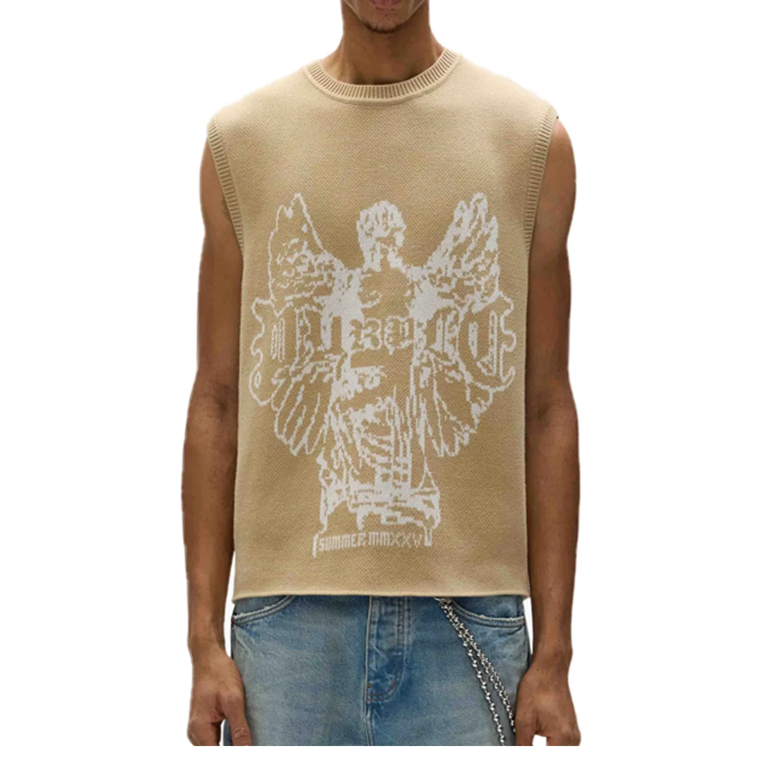 GUARDIAN SWEATER VEST SAND BEIGE