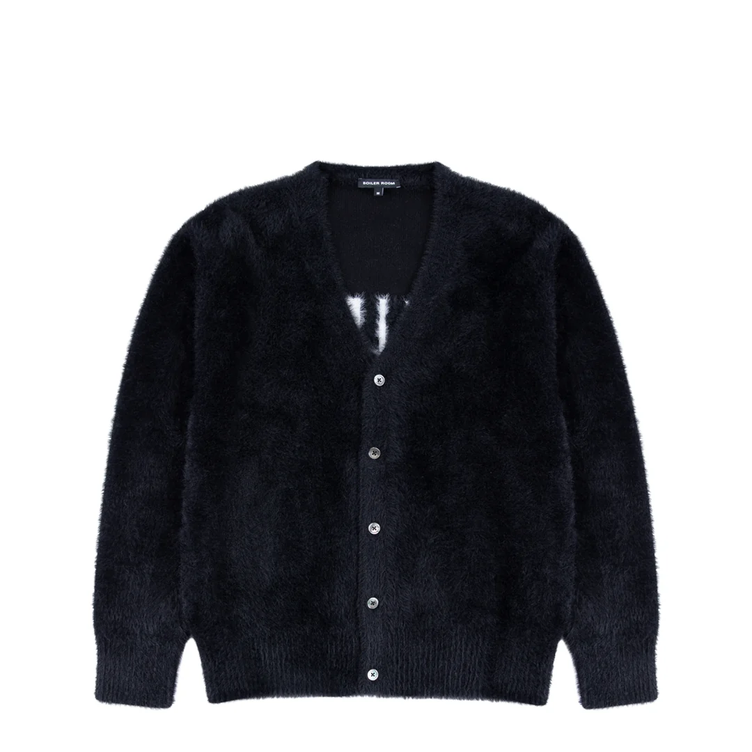 HAIRY CARDIGAN BLACK