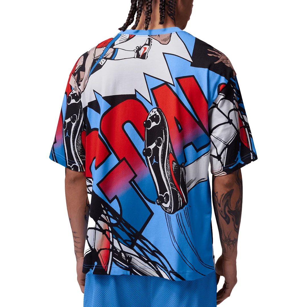 JORDAN BROOKLYN GRAPHIC T-SHIRT WHITE/MULTI - Image 2