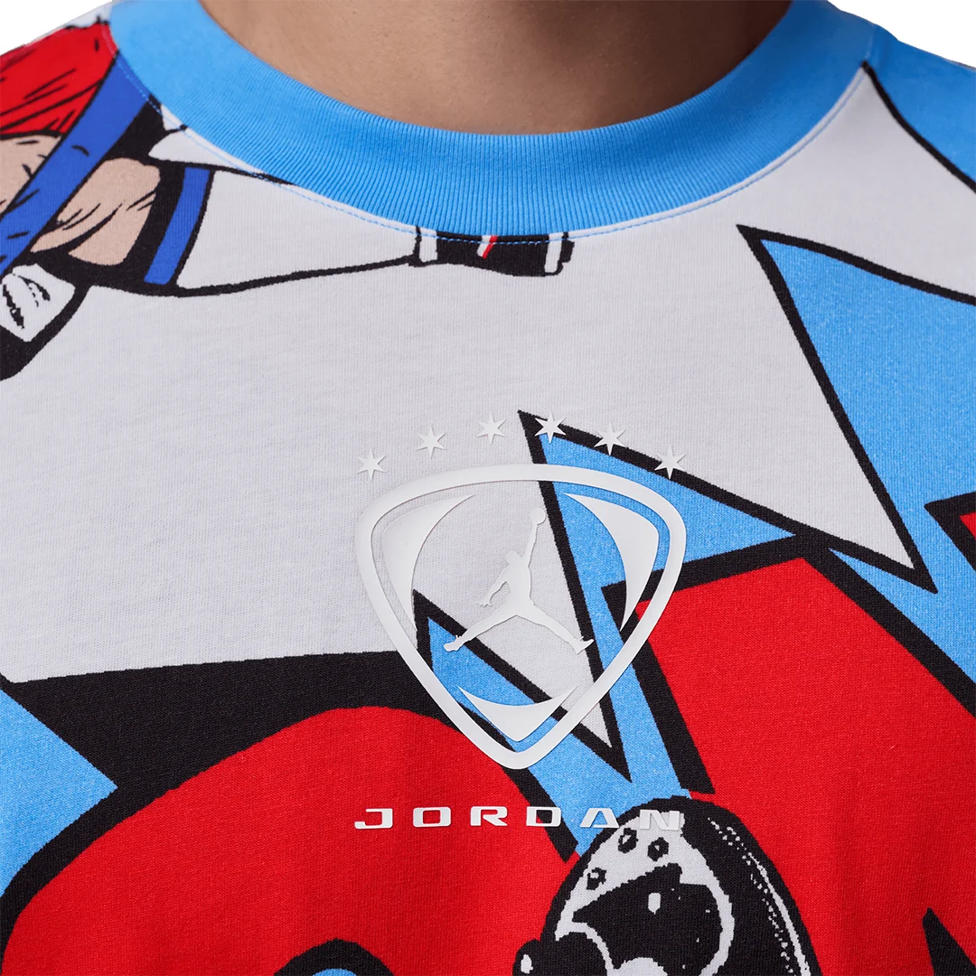 JORDAN BROOKLYN GRAPHIC T-SHIRT WHITE/MULTI - Image 3