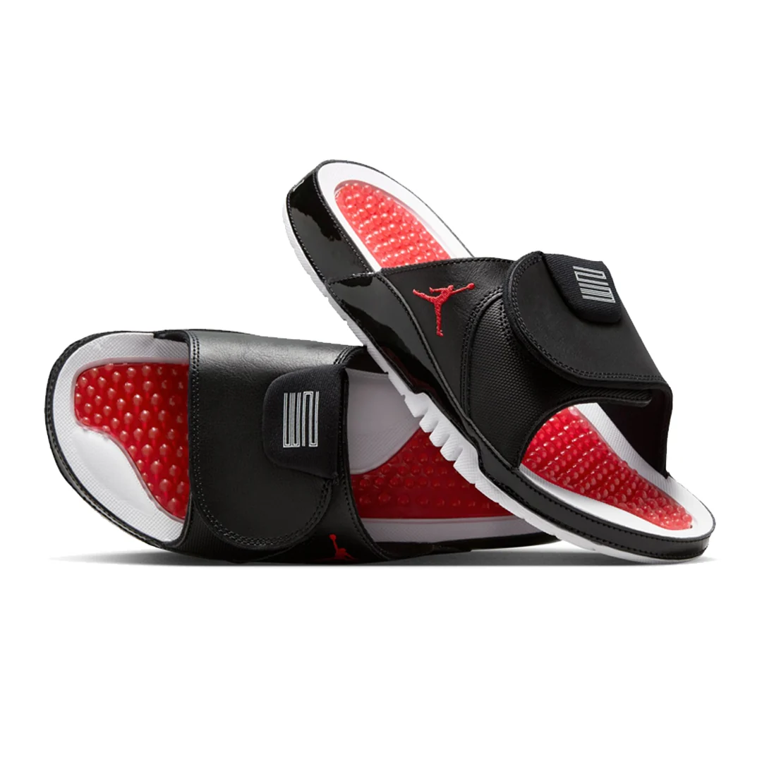 JORDAN HYDRO XI RETRO BLACK/WHITE/GYM RED - Image 2