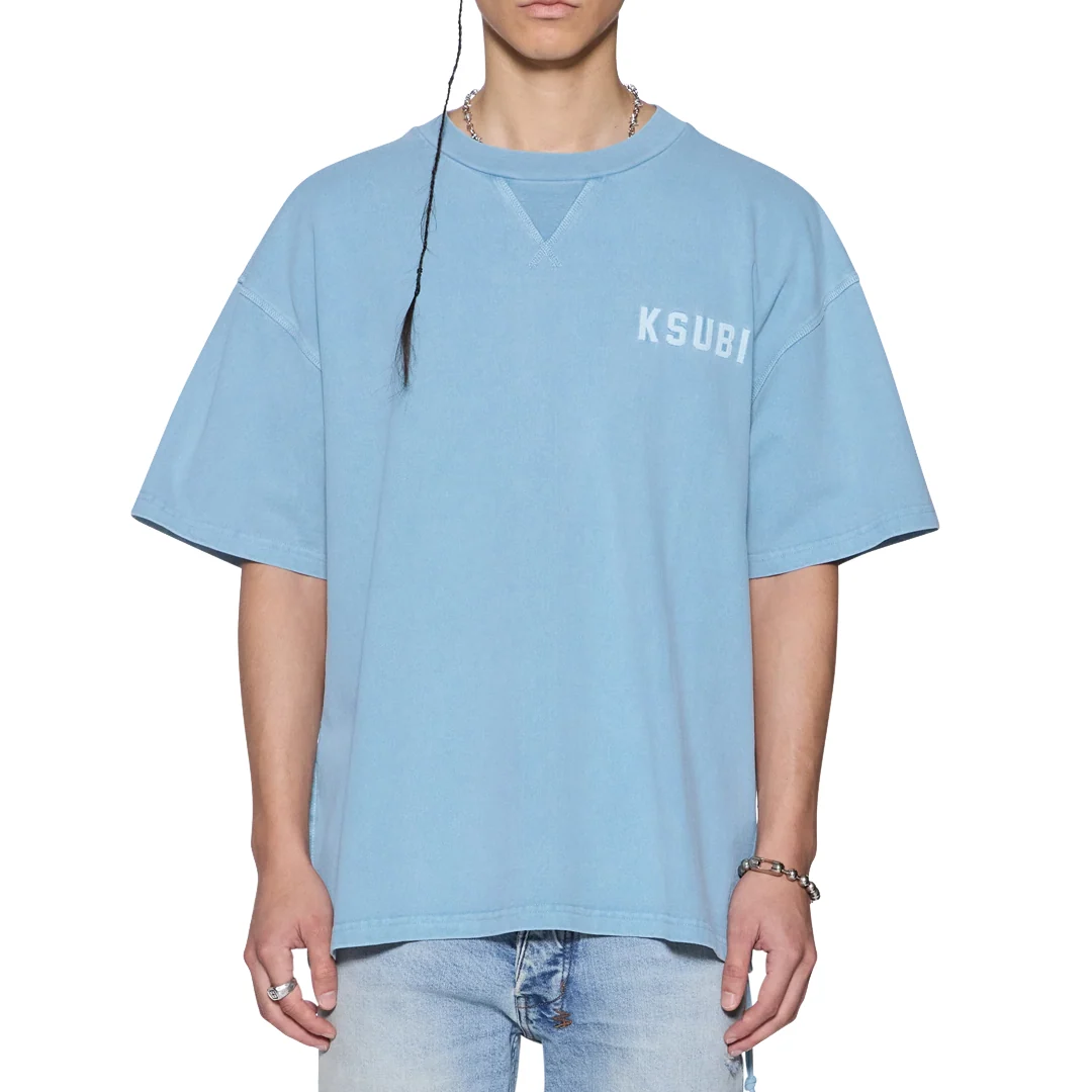 K-LOCK BIGGIE SHORT SLEEVE T-SHIRT SUMMER BLUE - Image 2
