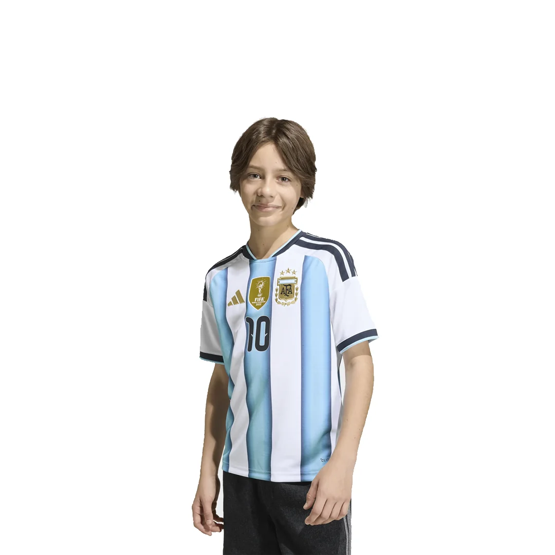 KIDS ARGENTINA 26 HOME MESSI JERSEY WHITE/ICE BLUE - Image 4