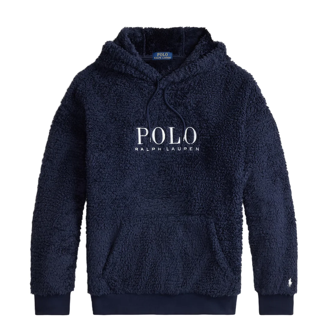 LOGO PILE FLEECE HOODIE