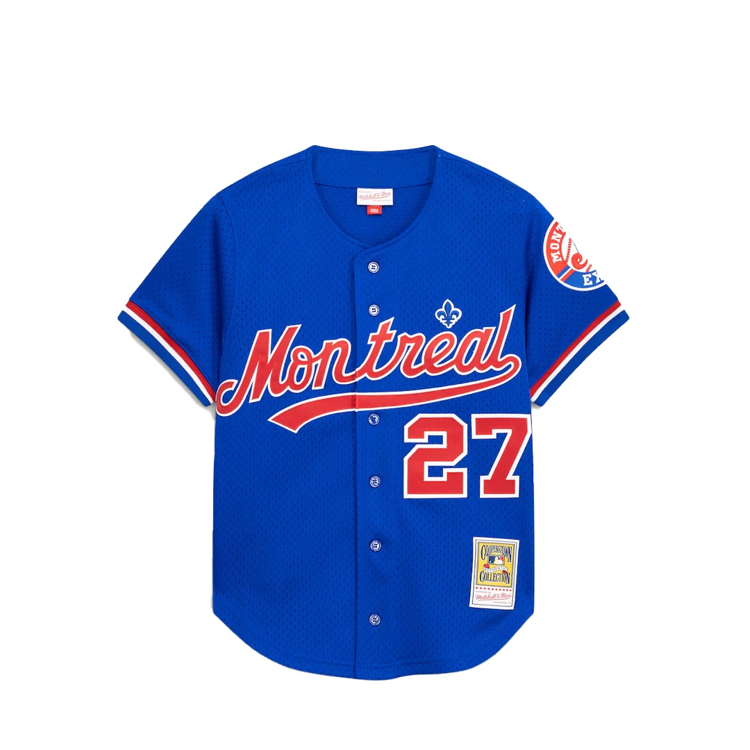 MONTREAL EXPOS VLADIMIR GUERRERO BUTTON UP JERSEY ROYAL BLUE
