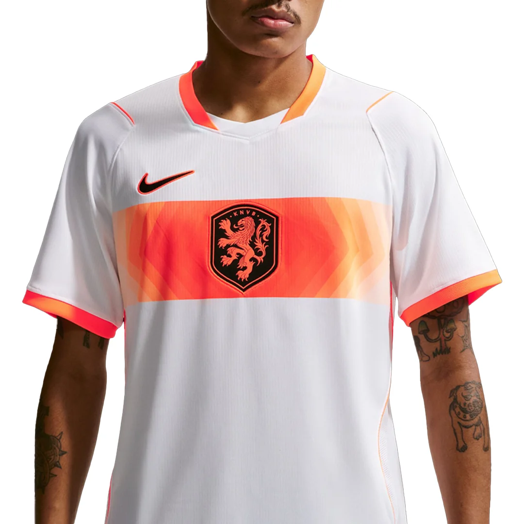 NETHERLANDS 2026 STADIUM AWAY REPLICA JERSEY WHITE/ORANGE - Image 2
