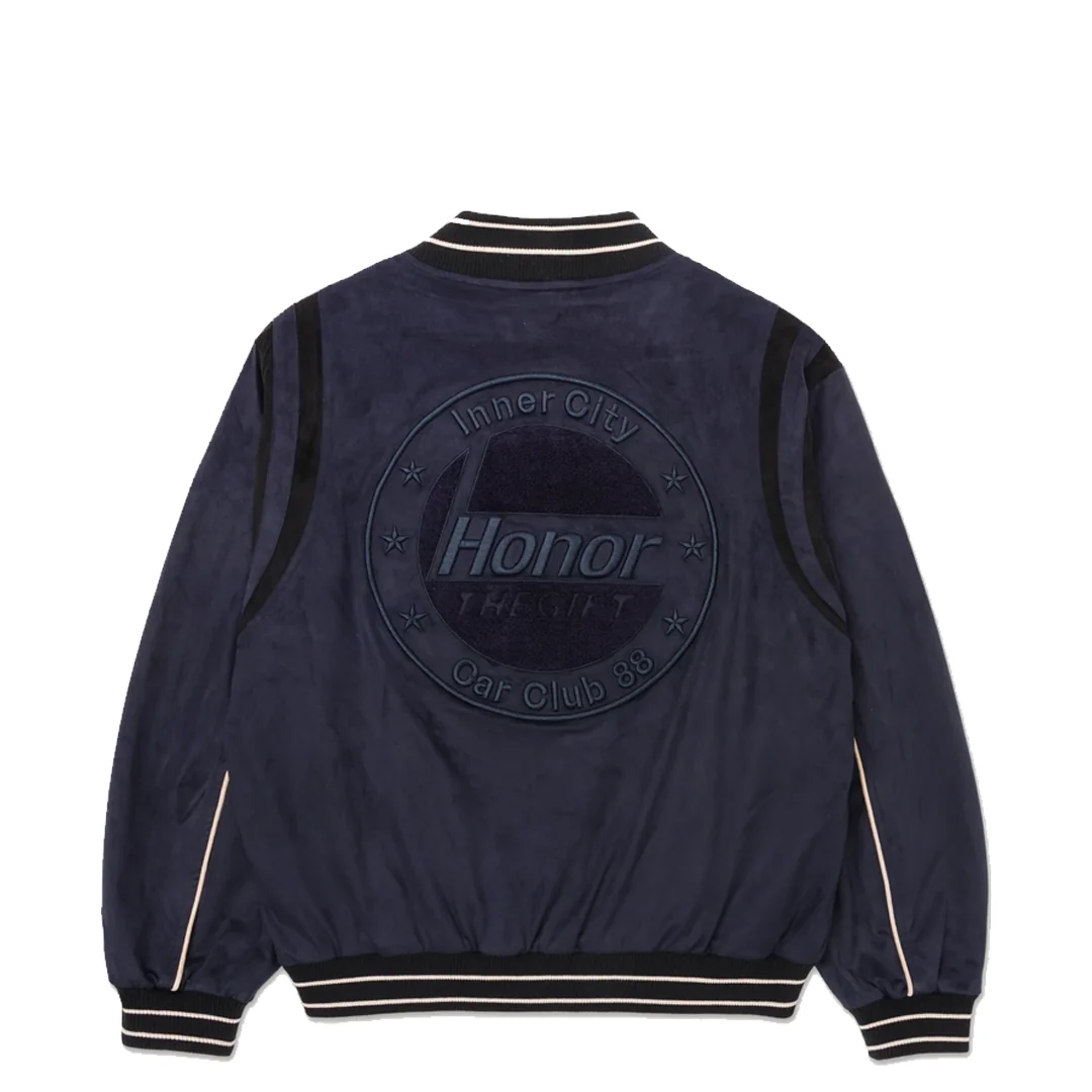 OIL HEAD VARSITY BOMBER NAVY - Image 2