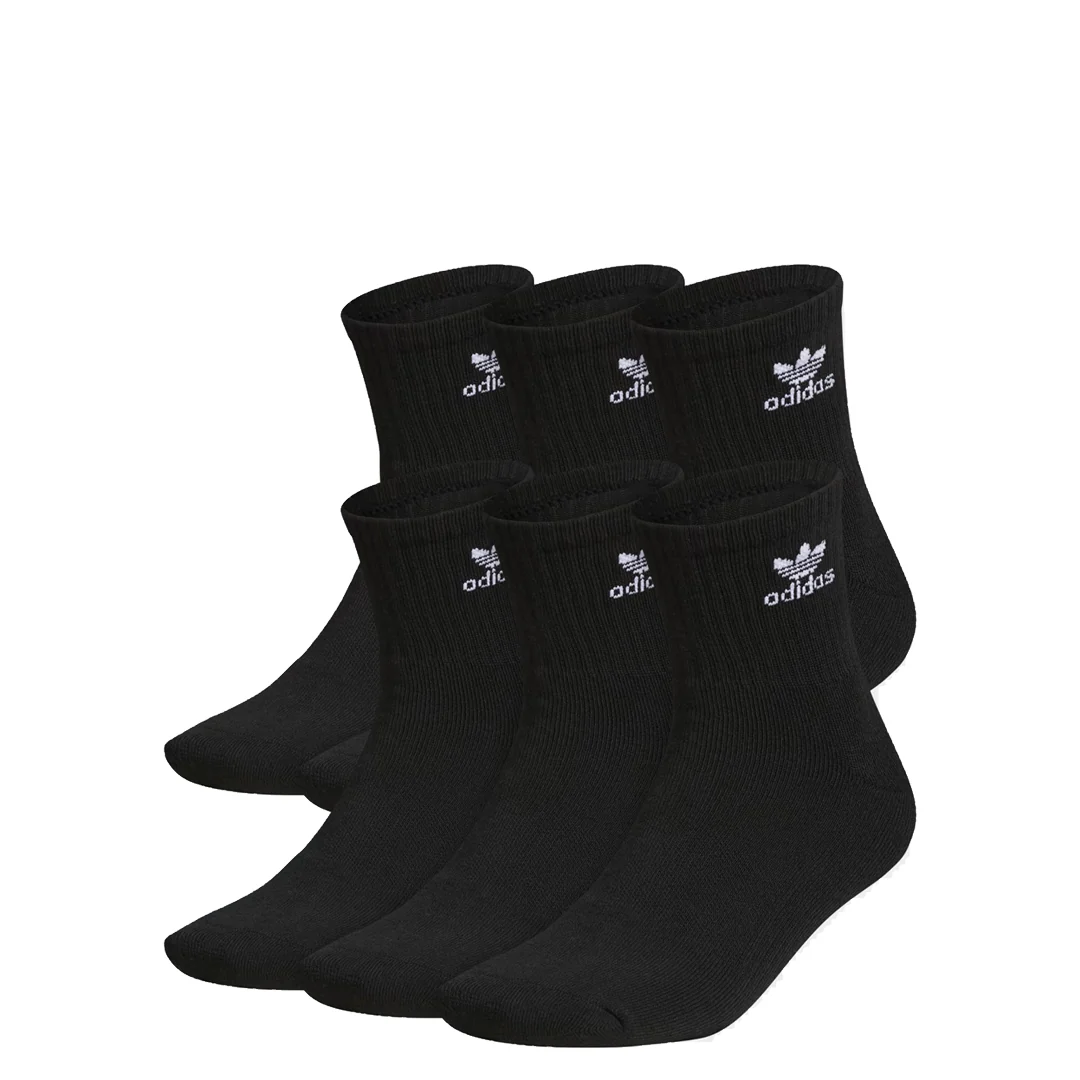 UNISEX ORIGINALS TREFOIL 6-PACK QUARTER BLACK