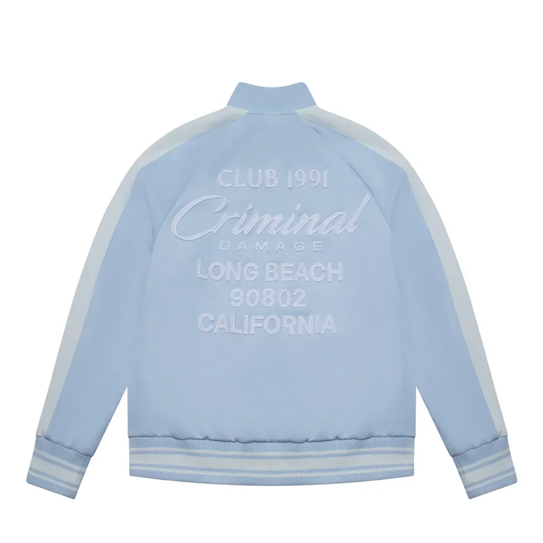 PIN TUCK TRACK TOP BLUE/OFF WHITE - Image 4