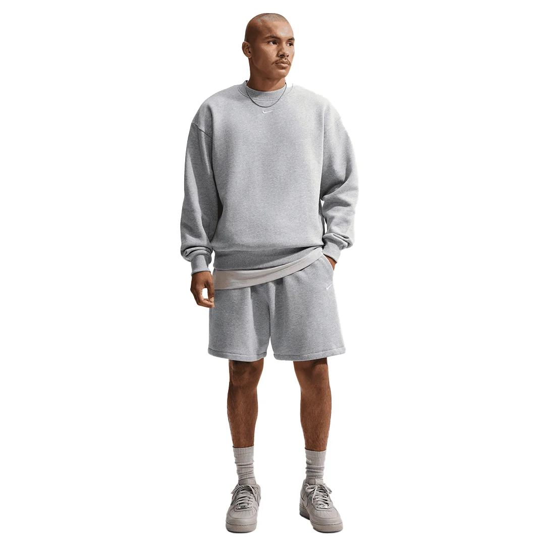 SOLO FLEECE SHORTS DARK GREY HEATHER - Image 2