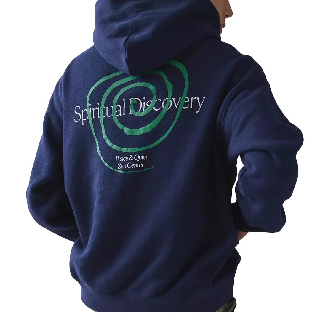 SPIRITUAL DISCOVERY HOODIE NAVY - Image 2