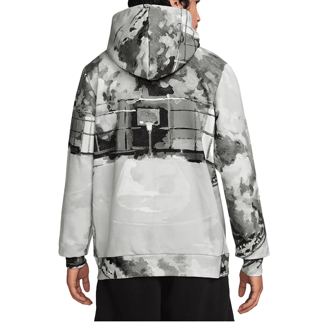 THERMA-FIT PULLOVER BASKETBALL HOODIE IRON GREY - Image 2