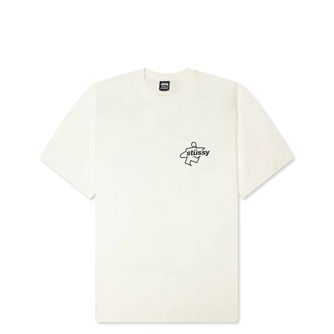 SURF SIZE PIGMENT DYED T-SHIRT NATURAL