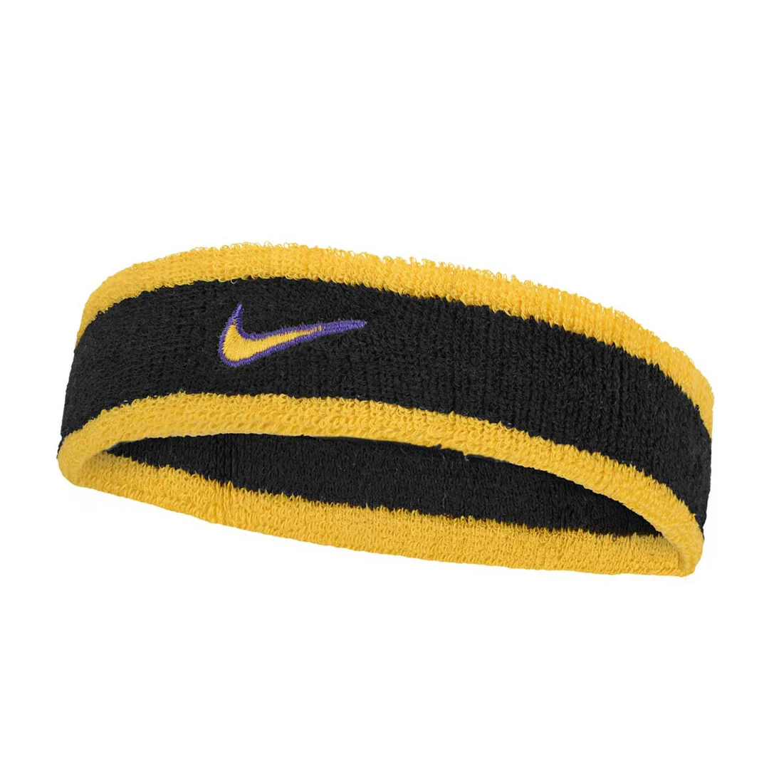 SWOOSH CLASSIC HEADBAND BLACK/PURPLE/GOLD