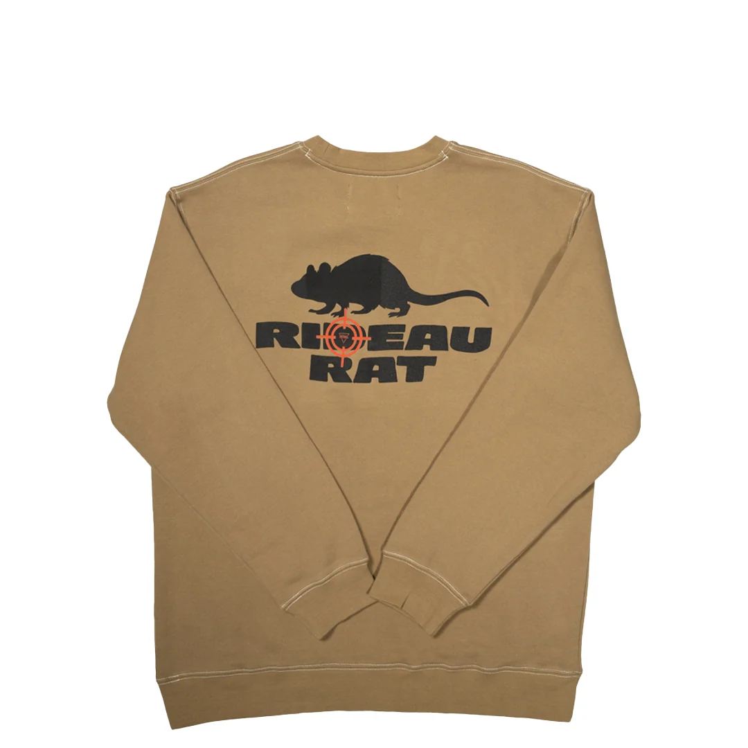 NRML "RIDEAU RAT" CREWNECK DUNE BROWN