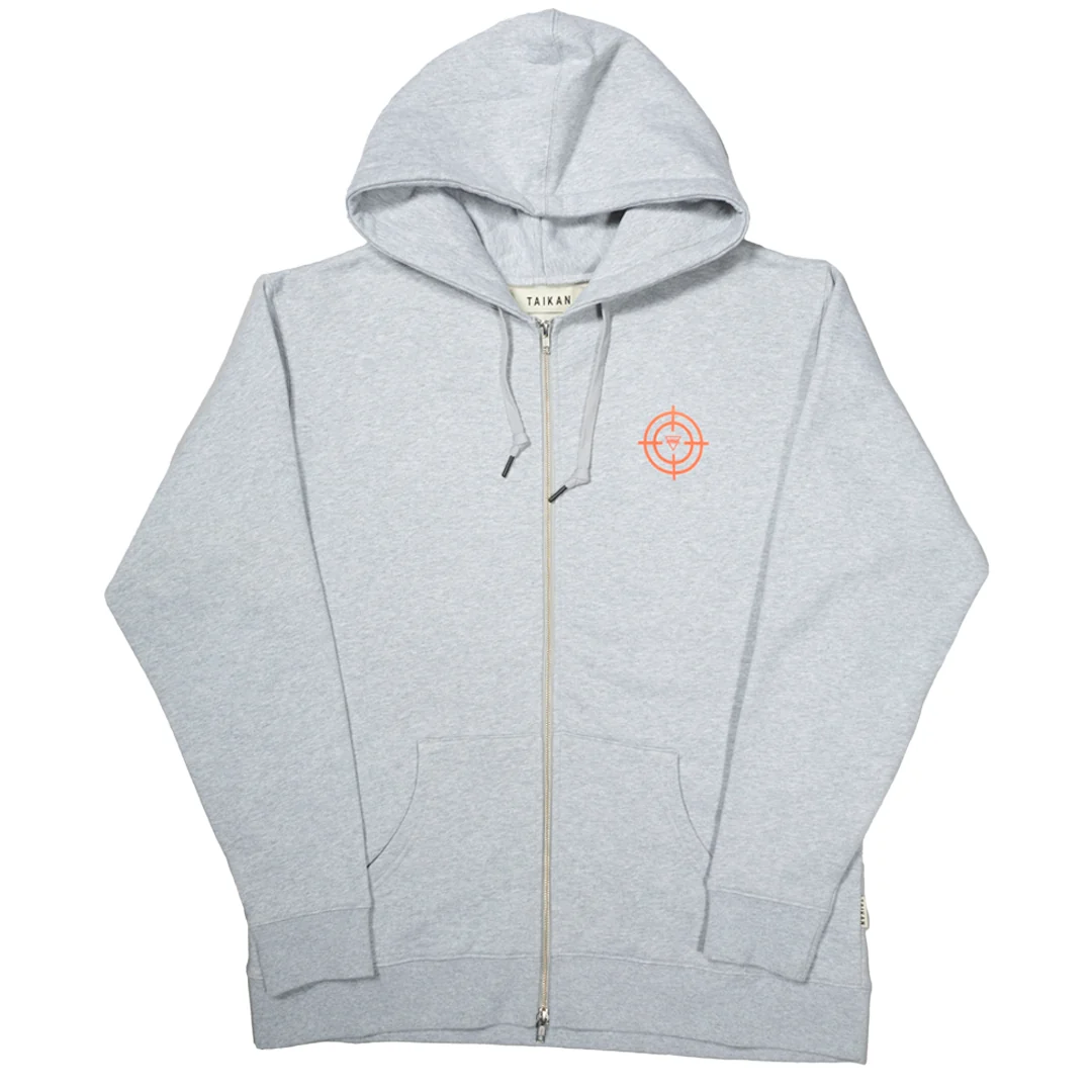 NRML "RIDEAU RAT" FULL-ZIP HOODIE HEATHER GREY - Image 3