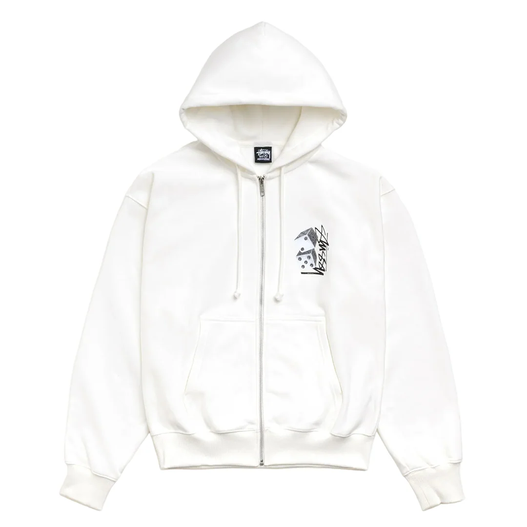 TALL DICE ZIP HOODIE OFF WHITE - Image 2