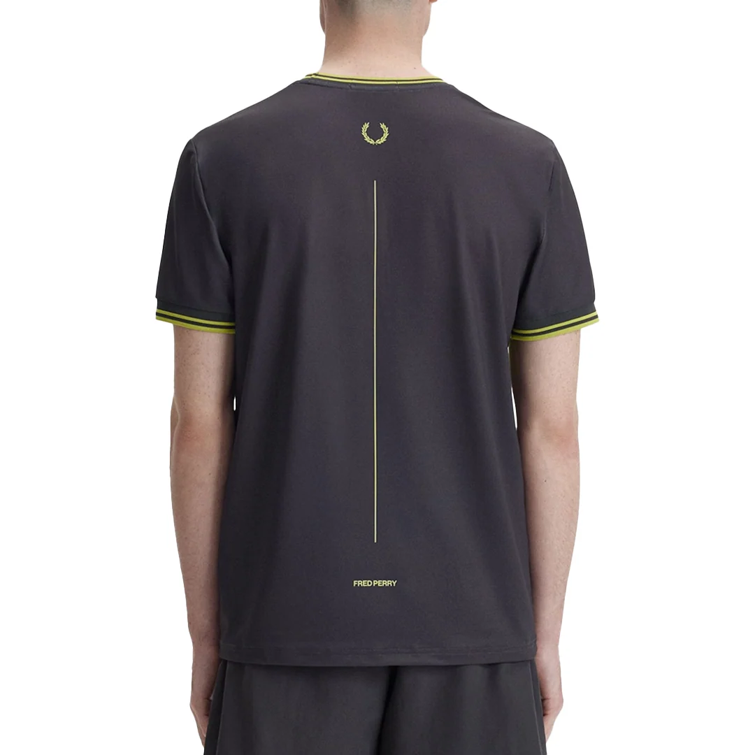 TENNIS PRINTED T-SHIRT ANCHOR GREY - Image 2