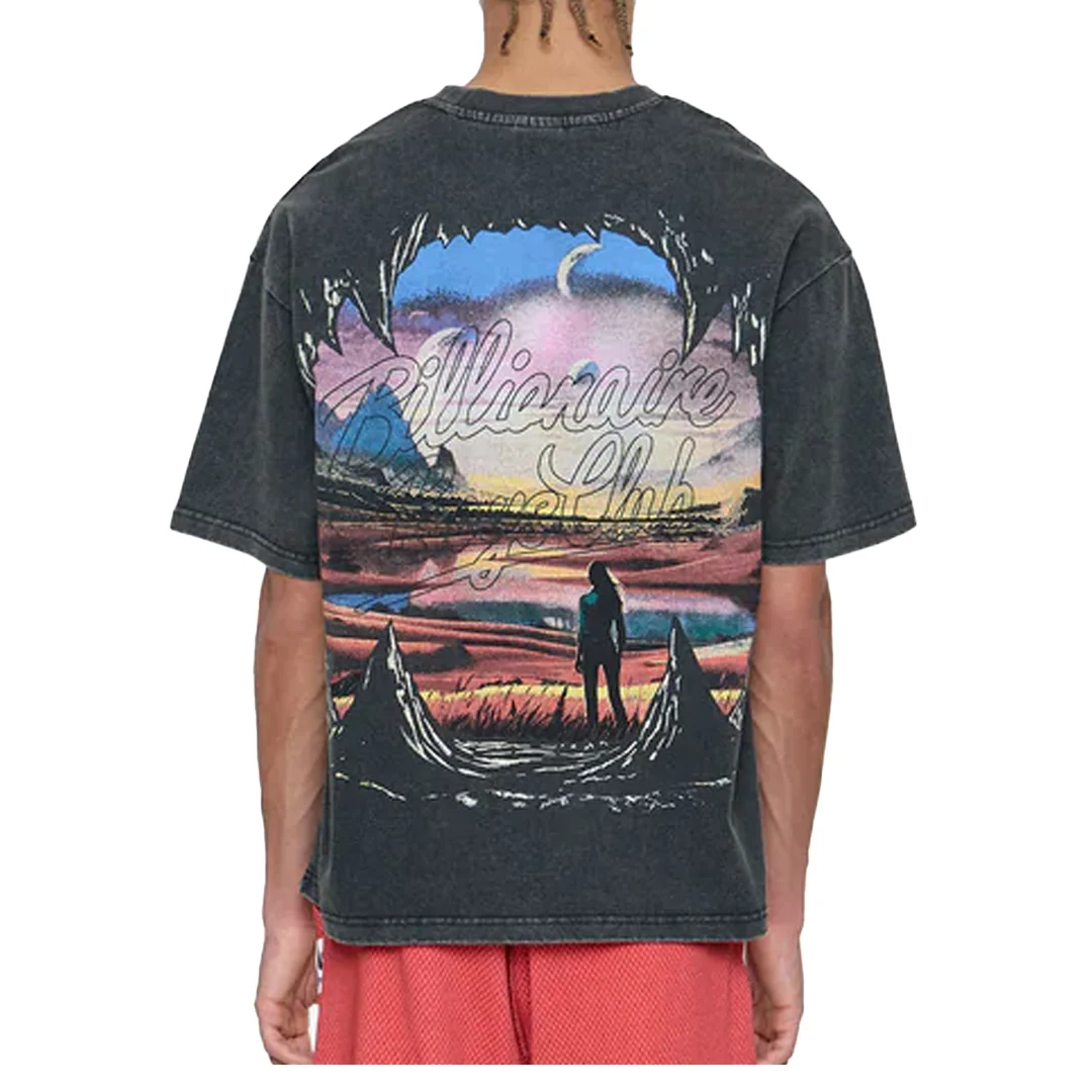 THE ABYSS SHORT SLEEVE KNIT BLACK BOXY FIT - Image 3