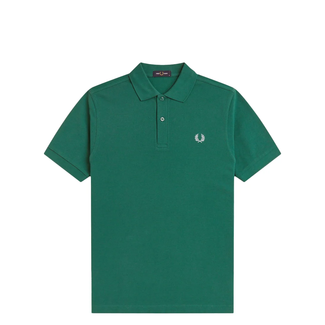 THE FRED PERRY SHIRT SPORT GREEN & LIGHT ICE - Image 2