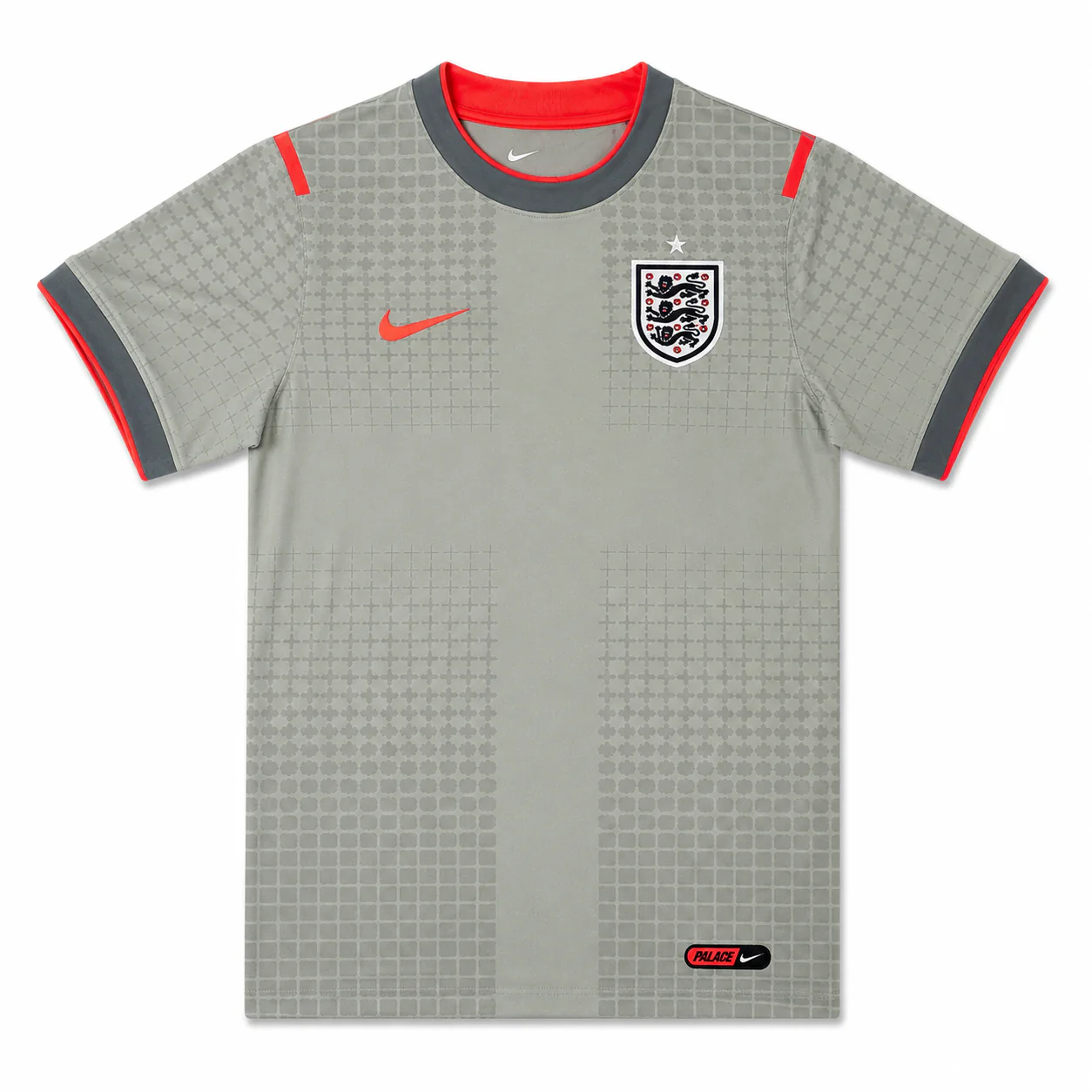 WOMEN'S ENGLAND X PALACE PREMATCH JERSEY GREY / BRIGHT CRIMSON